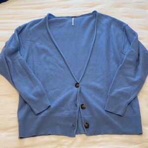 Free People cashmere cardigan blue Women's Sweater